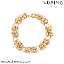 73947 productos tendencia Xuping nueva cadena de oro niñas pulsera de diseño